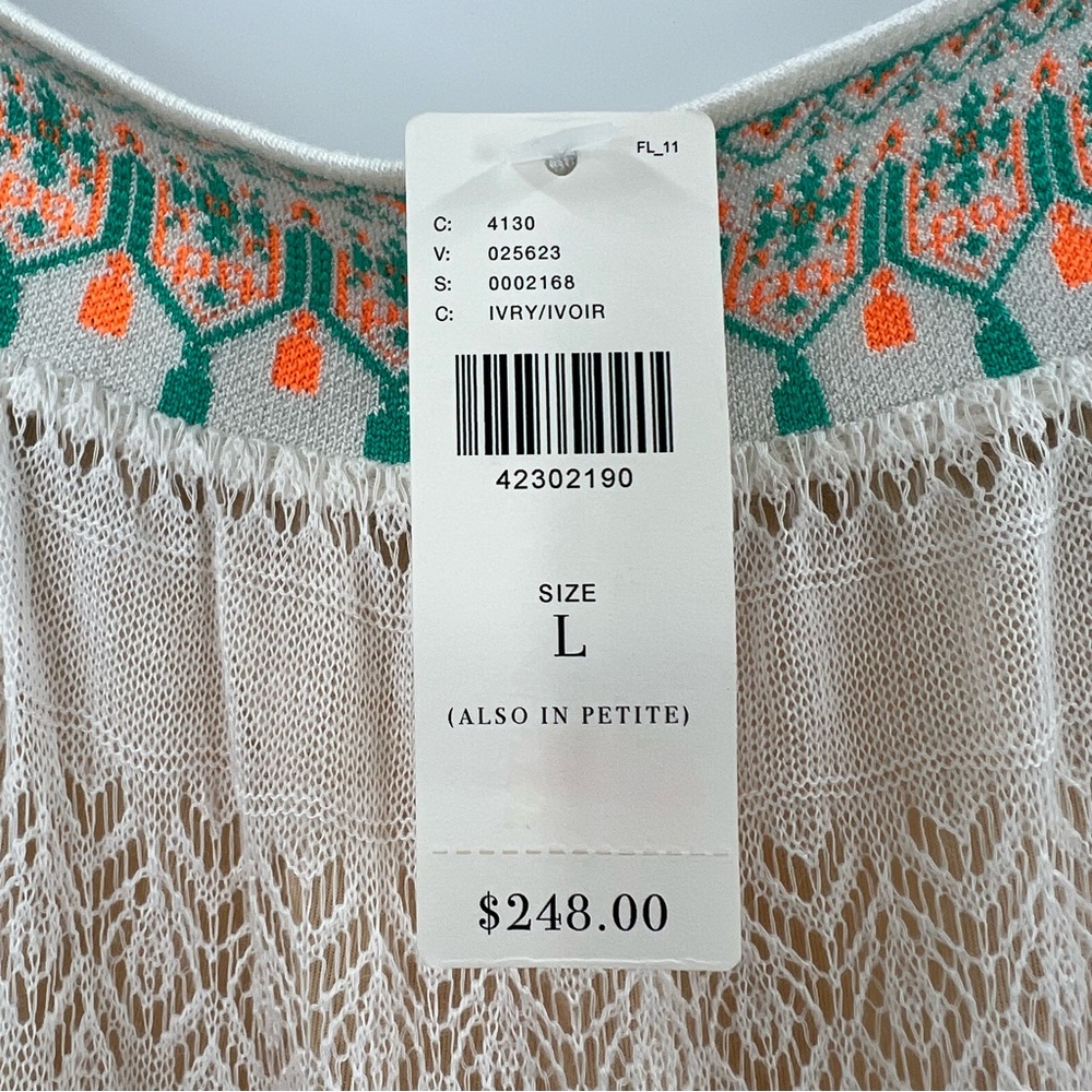 Anthropologie NWT Cecilia Prado Augusta Tasseled Maxi Dress size Large - Picture 7 of 10